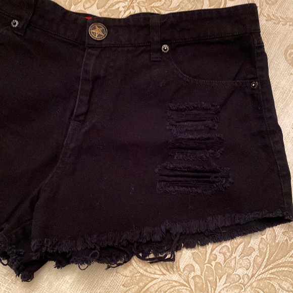 🖤 Black Craft Midnight Denim Shorts 27 - Picture 8 of 13